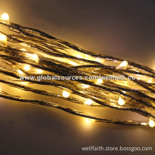 Outdoor Party/String Lights, Copper/Silver with 110/220V Voltage, Transformer Wedding Decoration